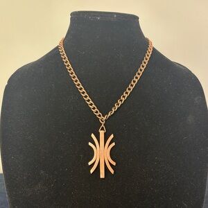 Vintage Renoir Copper Pendant Necklace